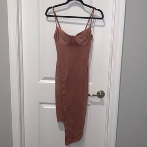 Blush Pink Suede Dress